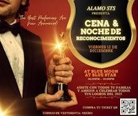 a flyer for the alamo sts